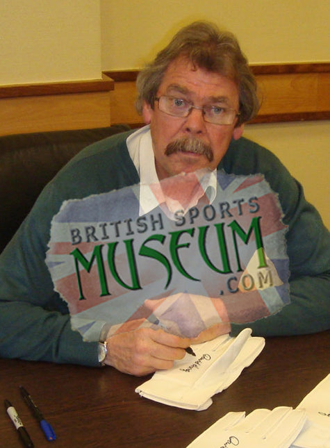 David Harvey Leeds Legend Hand Signed Goalkeepers Glove Display