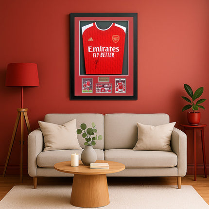 Bukayo Saka Arsenal Premier League Winner 2026 Signed Framed Football Shirt + COA