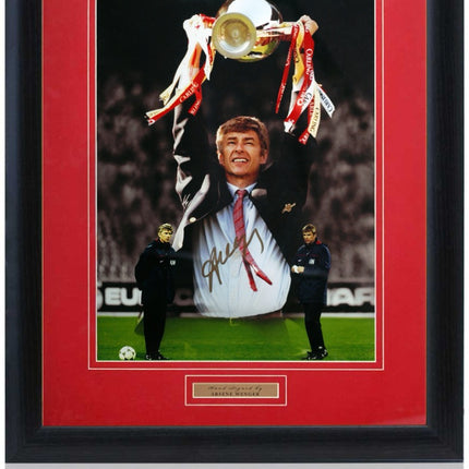 Arsene Wenger Signed Arsenal Montage 23x19" Framed