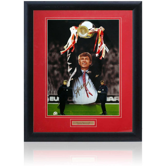 Arsene Wenger Signed Arsenal Montage 23x19" Framed