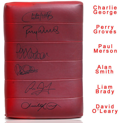 Arsenal Highbury Stadium Directors Seatback Hand Signed by 6 Legends