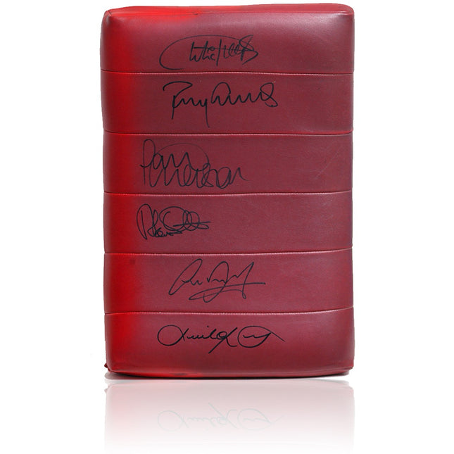 Arsenal Highbury Stadium Directors Seatback Hand Signed by 6 Legends
