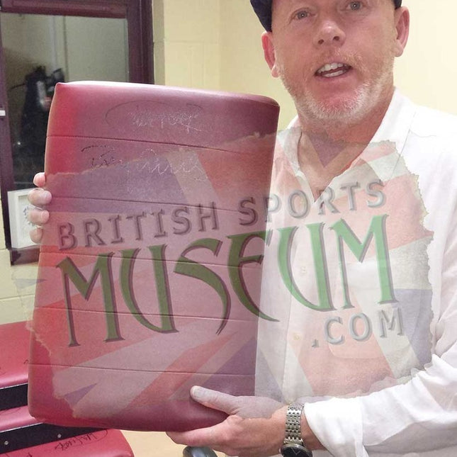 Arsenal Highbury Stadium Directors Seatback Hand Signed by 6 Legends