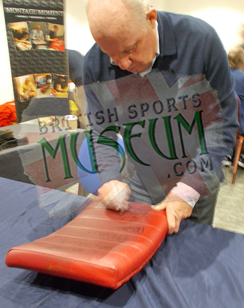Arsenal Highbury Stadium Directors Seatback Hand Signed by 6 Legends