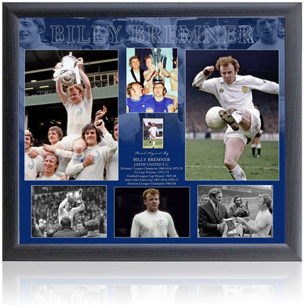 Billy Bremner Signed Leeds United Montage | Club Legend Framed Display