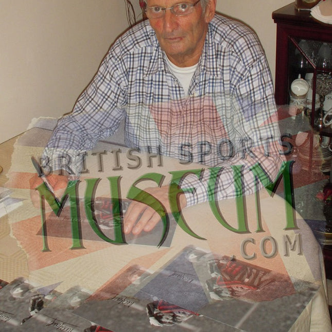 Neil Young Manchester City Legend Hand Signed '69 FA Cup Photograph 15x19