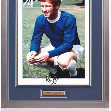 Alan Ball Everton Legend Hand Signed Photograph 23x19inch Framed
