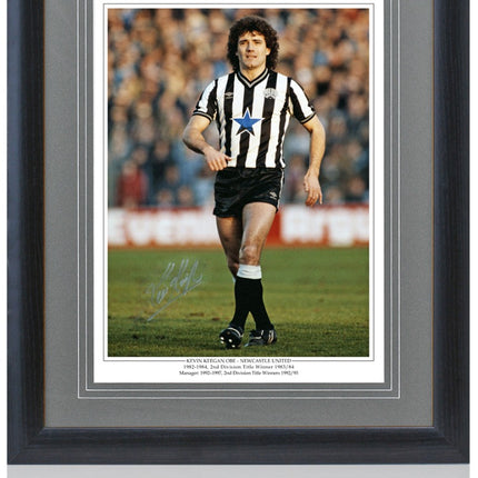 Kevin Keegan Hand Signed Newcastle United Legend Photograph 23x19 in Framed