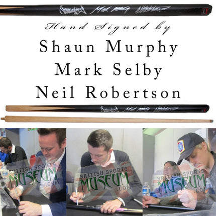 Shaun Murphy Mark Selby Neil Robertson Signed Snooker Cue | Triple Signed Memorabilia