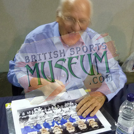 Chelsea 1954/55 League Champions Hand Signed by 6 Legends Montage 23x19in Framed