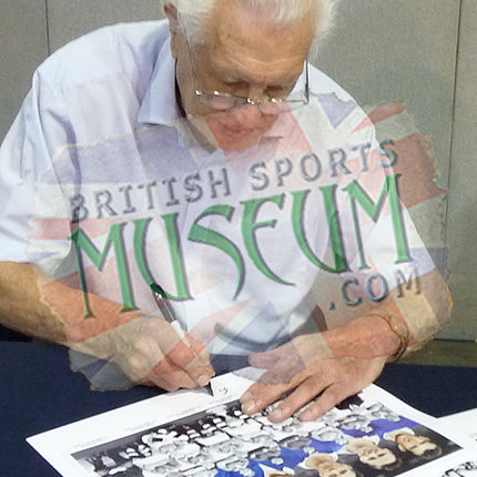Chelsea 1954/55 League Champions Hand Signed by 6 Legends Montage 23x19in Framed