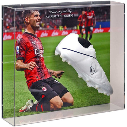 Christian Pulisic AC Milan Hand Signed Football Boot Large Acrylic Display