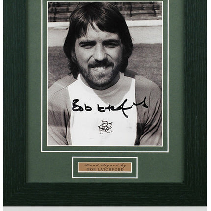 Bob Latchford Birmingham City Legend Signed Photograph 14x17in Framed + COA