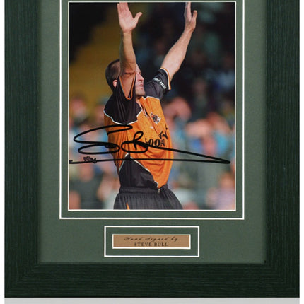 Steve Bull Wolverhampton Wanderers Signed 1974 League Cup Photo 14x17in Framed + COA