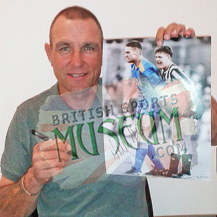 Vinnie Jones Wimbledon Legend Signed Gazza Photograph 23x19in Framed + COA