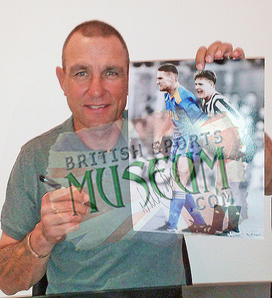 Vinnie Jones Wimbledon Legend Signed Gazza Photograph 23x19in Framed + COA
