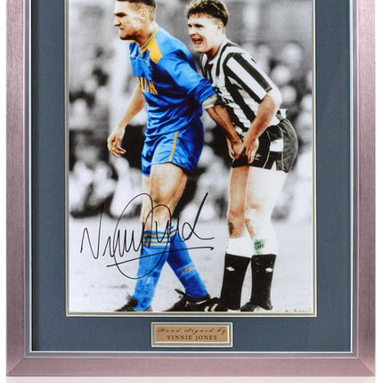 Vinnie Jones Wimbledon Legend Signed Gazza Photograph 23x19in Framed + COA