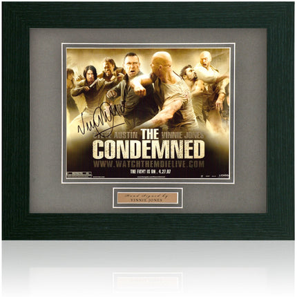 Vinnie Jones Signed The Condemned Movie Poster 14x17in Framed + COA