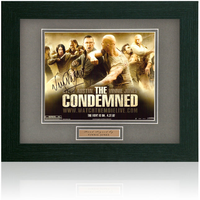 Vinnie Jones Signed The Condemned Movie Poster 14x17in Framed + COA