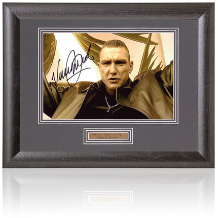 Vinnie Jones Signed Lock, Stock and Two Smoking Barrels Poster 15x19in Framed + COA