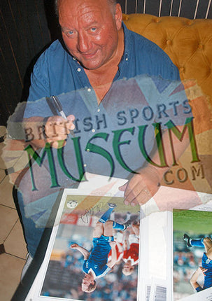 Alan Brazil Ipswich Town Legend Hand Signed Photograph 23x19in Framed + COA