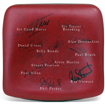 West Ham United Upton Park Stadium VIP Seat Signed by 1980 FA Cup Winners + COA