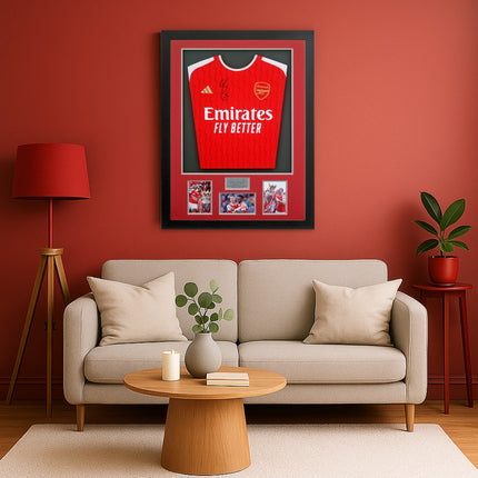Saka & Martinelli Arsenal Premier League Winners 2026 Signed Football Shirt + COA