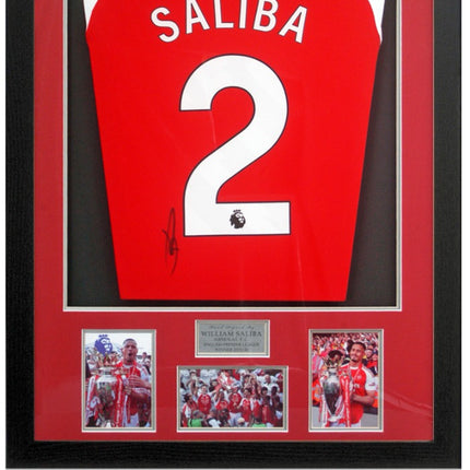 William Saliba Arsenal 2026 Premier League Winner Signed Football Shirt COA