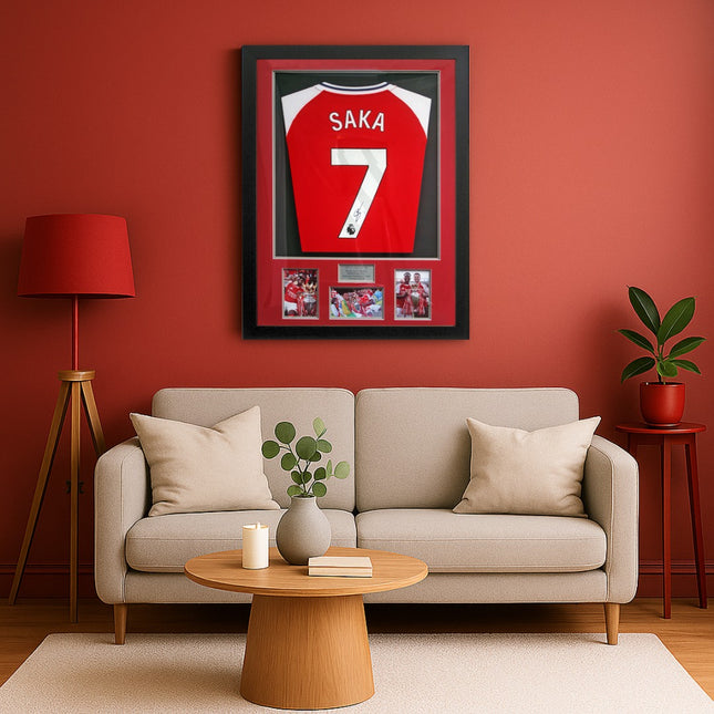 Bukayo Saka Arsenal 2026 Premier League Winner Signed Football Shirt COA