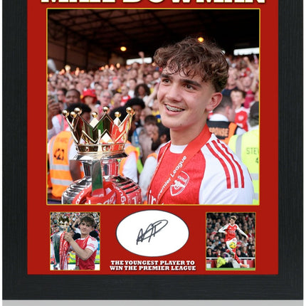 Max Dowman Signed Arsenal Premier League Winner 2026 Presentation 23x19in Framed