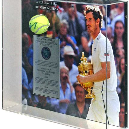 Andy Murray Tennis Legend Hand Signed Autographed Ball Wimbledon Display w/COA