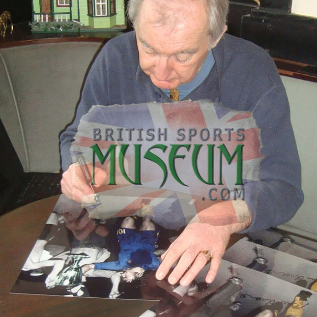 Alan Hudson Signed Chelsea Photograph 23x19" Framed Display