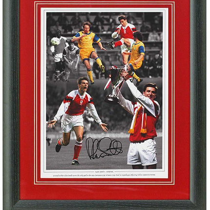 Alan Smith Arsenal Legend 1994 ECWC Final Hand Signed 23x19'' Montage COA