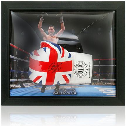Carl "The Cobra" Froch Hand Signed Boxing Glove Dome Display
