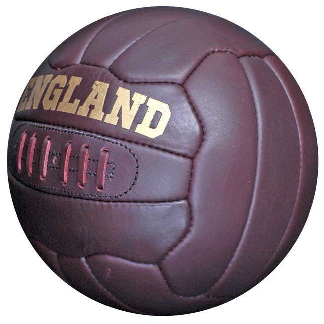 New Vintage Leather Hand Stitched England 18-Panel Football Size 5 Ball
