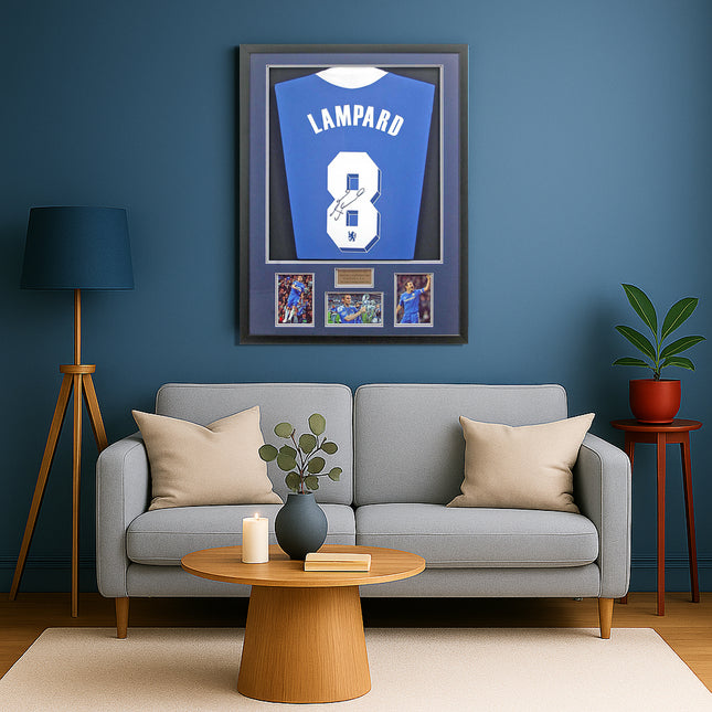 Frank Lampard Chelsea Legend Hand Signed Framed Football Shirt