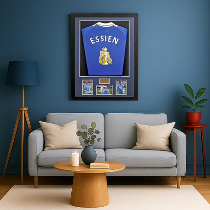 Michael Essien Chelsea Legend Hand Signed Framed Football Shirt