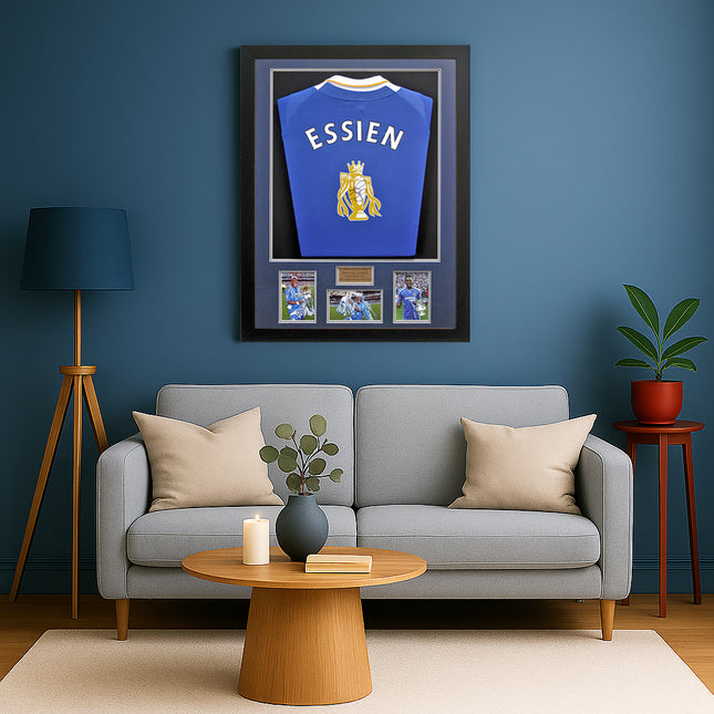 Michael Essien Chelsea Legend Hand Signed Framed Football Shirt