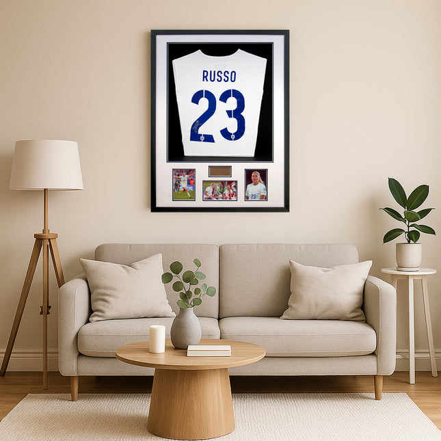 Alessia Russo England Two Time Womens Euro Winner Hand Signed Football Shirt