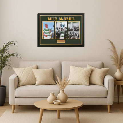 Billy McNeill Celtic Captain Of The Lisbon Lions Hand Signed Large Presentation