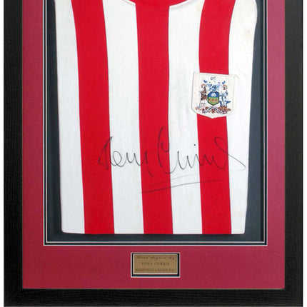 Tony Currie Sheffield United Legend Hand Signed Retro Football Shirt