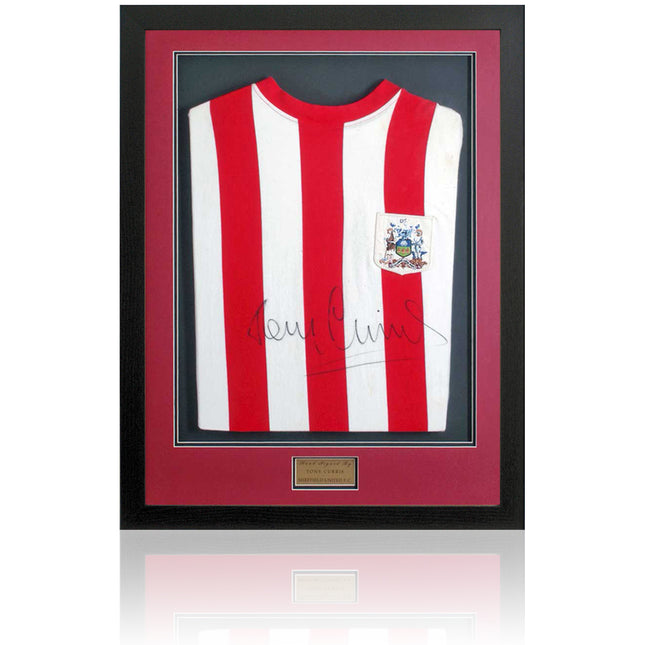 Tony Currie Sheffield United Legend Hand Signed Retro Football Shirt