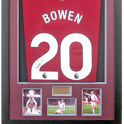 Jarrod Bowen Hand-Signed West Ham Home Shirt Framed
