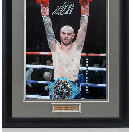Kevin Mitchell Boxing Legend Hand Signed Photograph 23x19" Framed