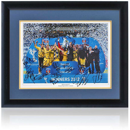 Kilmarnock Hand Signed 2012 Scottish League Cup Winners Photograph 23x19" Framed