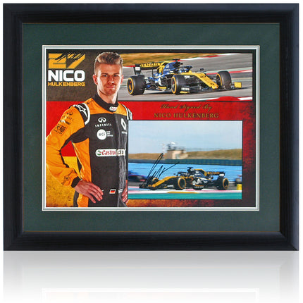 Nico Hulkenberg Formula 1 Signed F1 Photo Presentation 23x19in Framed + COA