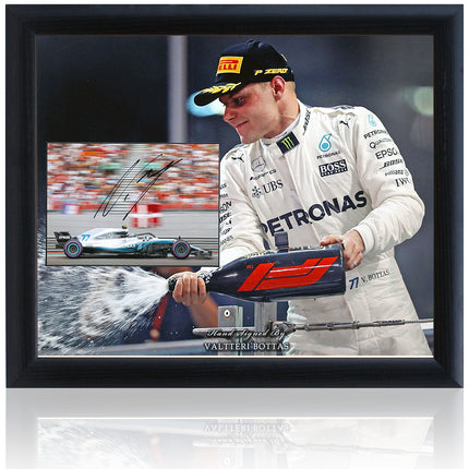 Valtteri Bottas Formula 1 Legend Signed F1 Photo Presentation 23x19in Framed