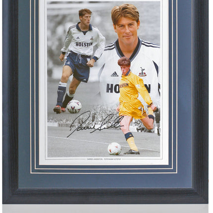 Darren Anderton Tottenham Hotspur Legend Hand Signed Montage 23x19" Framed