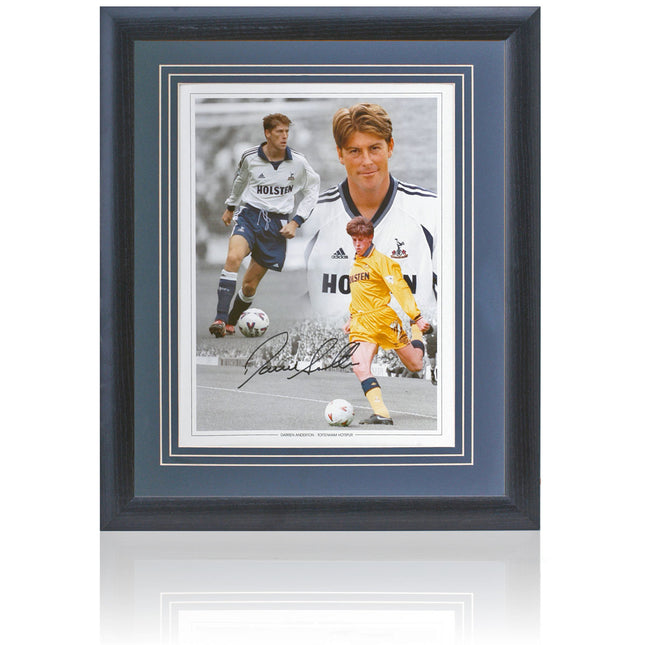 Darren Anderton Tottenham Hotspur Legend Hand Signed Montage 23x19" Framed