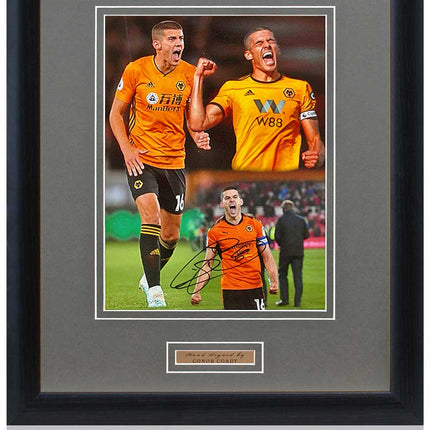 Conor Coady Wolverhampton Wanderers Hand Signed Montage 23x19" Framed